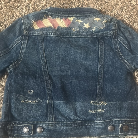 Polo R. Lauren American flag Jean jacket. Size 3T - Picture 4 of 4